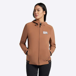 Clothing: Hooded Softshell Jacket - Rust