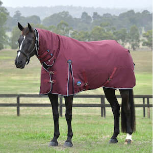 Rugs: ComFiTec Essential Turnout Combo Burgundy/Navy - 0G
