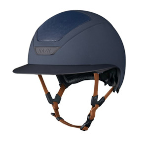 Helmets: Star Lady Hunter - Navy w Light Brown Leather Harness
