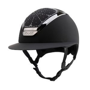 Helmets: Star Lady Chrome Swarovski Riviera - Black/Black/Graphite