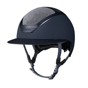 Helmets: Star Lady Chrome Swarovski Carpet - Navy Parsh
