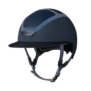 Helmets: Star Lady Chrome Swarovski Frame - Navy/Parsh