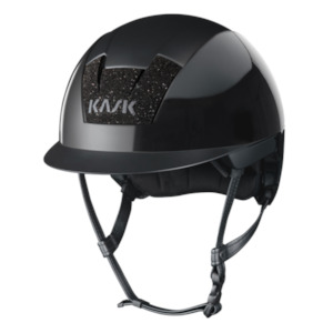 Helmets: KOOKI Shine Crystal Carpet - Black