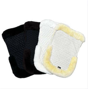 Saddlery And Tack: Sheepskin Show Pad - Black
