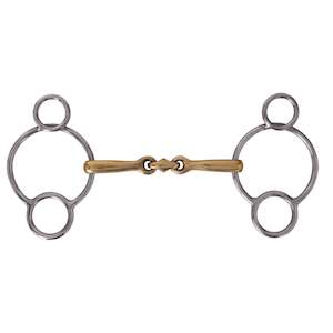 German Silver 3 Ring Gag with Lozenge