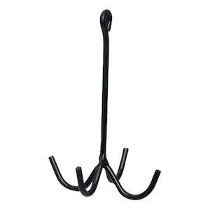 Stable Accessories Hardware: 4 Prong Harness Hook Black
