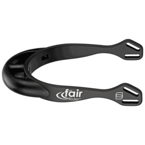 Spurs Fairrider Black 20mm Rounded Neck Black