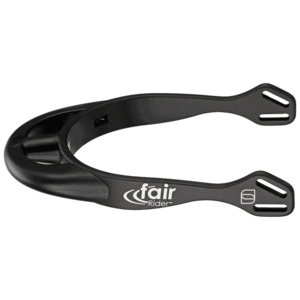 Horse: Spurs Fairrider Black 25mm Rounded Neck Black