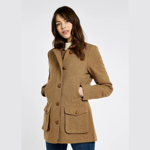 Willow Tweed Utility Jacket - Camel Twill