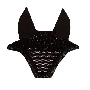 Saddlery And Tack: Wellington Fly Veil Glitter Stone - Black Full