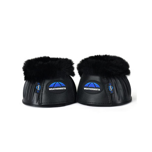 Weatherbeeta: Tough-Tec Prime Fleece Trim Rubber Bell Boots - Black