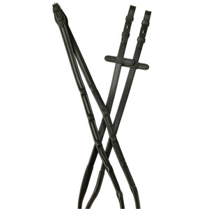 Saddlery And Tack: Comfitec Opulux Leather Reins Black 54"