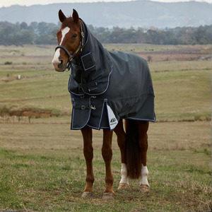 Rugs: ComFiTec Ultra Turnout Detach-A-Neck Charcoal - 100g