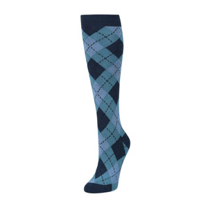 Single Pack Adults Socks - Navy Multi Check