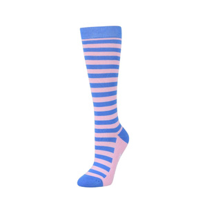 Single Pack Childs Socks - Blue/Pink Stripe