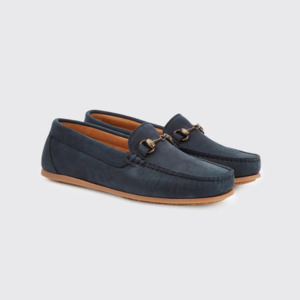 Footwear: Tasmania Slip On Loafer - Navy