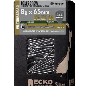 ECKO JOLT SCREWS WEATHERBOARD S/STEEL