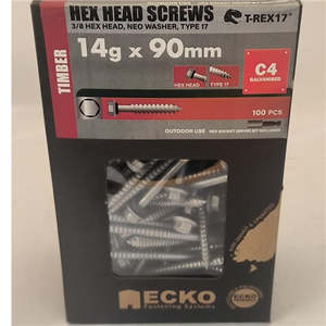 ECKO WOOD 3/8 HEX HEAD SCREW GALV NEO WASHER