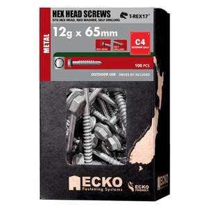 ECKO METAL 5/16 HEX HEAD NEO WASHER SELF DRILLING POINT GALV SCREW
