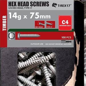 ECKO WOOD 5/16 HEX HEAD SCREW GALV NO NEO