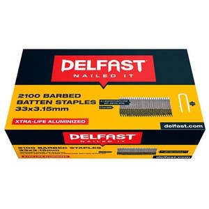 DELFAST GALV BARBED FENCE PHEUMATIC BATTEN STAPLES