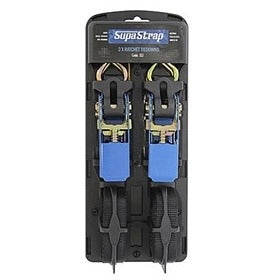 Coach Bolt Nut: SUPASTRAP RATCHET TIEDOWN 4M X 25MM 400KG TWIN PACK