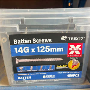 ECKO BUGLE BATTEN SCREW TUB 14g / 125mm / 450 Pack