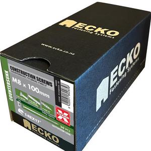 Screws: ECKO CONSTRUCTION SCREW COUNTERSUNK GALV