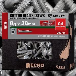 Screws: ECKO BUTTON HEAD METAL GALV SCREW