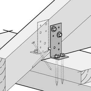 ECKO 16kN TRUSS FIXING KIT (CPC): 2 x ECKO CPC80, 8 x 14g x 35mm Zinc Hex Head S&hellip;