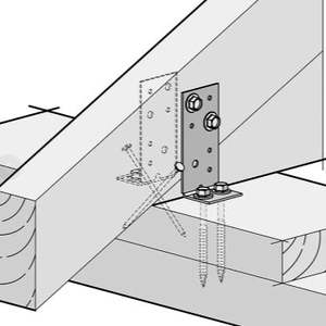 ECKO 9kN TRUSS FIXING KIT (CPC): 2x CPC40, 4x 14gX35mm Zinc Hex Head Screws, 4x &hellip;