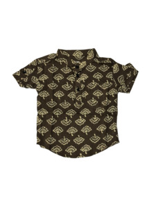 Boys' Brown Hand-Block Print