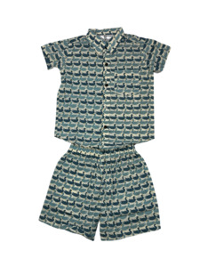 Kids' Swan Print Co-ord Set – Ocean-Inspired Comfort & Style