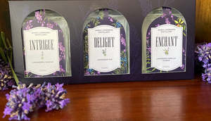 Alcohol: Sample Box of Lavender Liqueur, Gin and Vodka