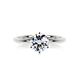 1 Carat Solitaire Diamond Ring 18K Gold / Platinum