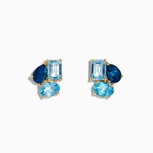 Aubree - Blue Topaz Earrings