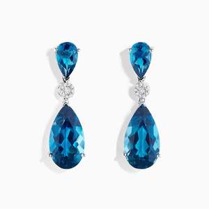 Quinn - Blue Topaz Earrings