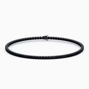 Natural Earth Mined Diamond Nz: Tennis Bracelet - Black Diamond