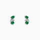 Trilogy - Emerald & Diamond Earrings