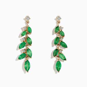 Valerie - Designer Emerald Earrings