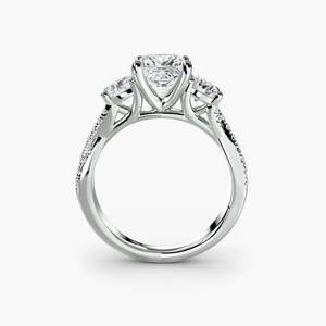 New Collection: Three-Stone with Pavé Band 2