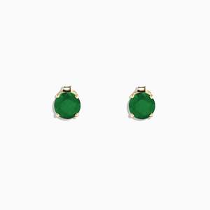 Martha - Emerald Stud Earrings
