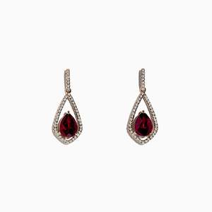 Alexis - Garnet Earrings