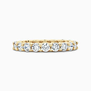 New Collection: Eternity Diamond Ring 14K White & Yellow Gold