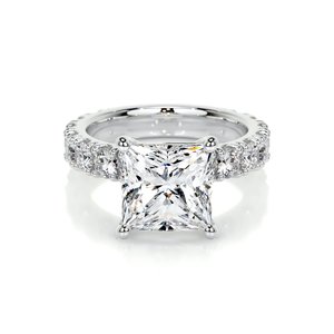 2 Carat Princess Cut Pavé Lab Grown Diamond Engagement Ring