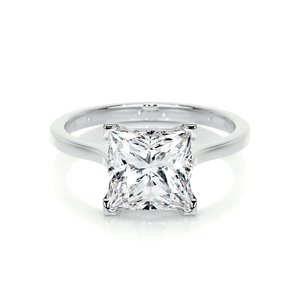 Lab Grown Diamonds Nz: 2 Carat Princess Cut Solitaire Lab Grown Diamond Engagement Ring