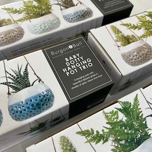 Gifts For The Home: Burgon & Ball Baby Dotty Hanging Pot Trio