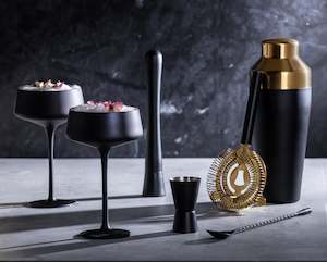 HOMEWARE: BLACK ULTIMATE COCKTAIL SET