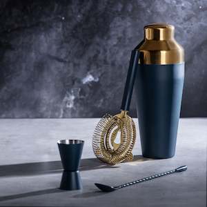 HOMEWARE: TEAL TIFFANY  4PC COCKTAIL SET