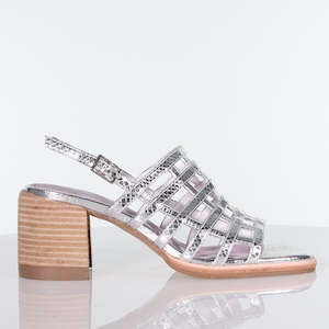Footwear: SILVER LIZARD EMBOSS FLOCK
